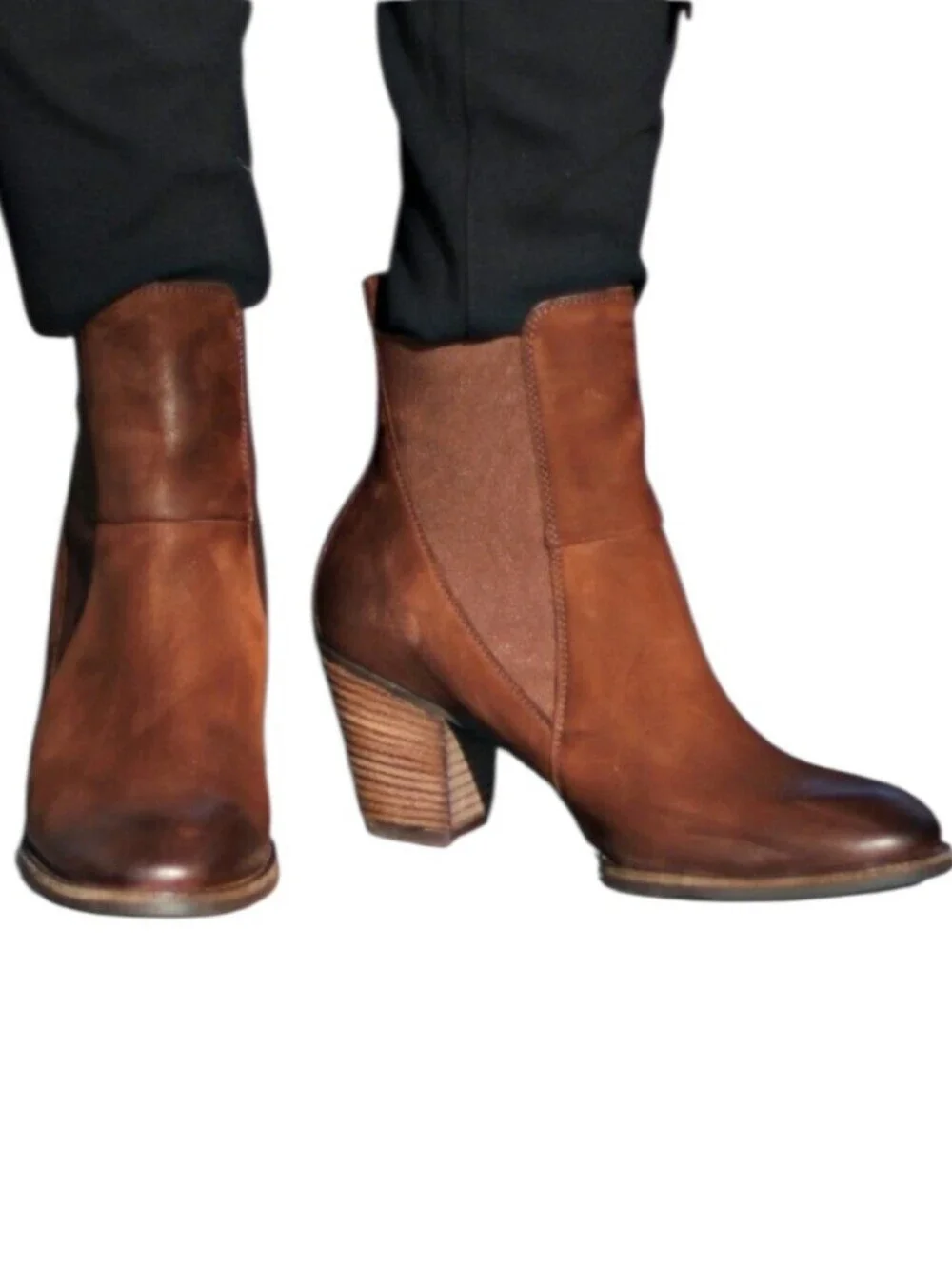 Paul Green SZ6 Jules Brown Chelsea Boots